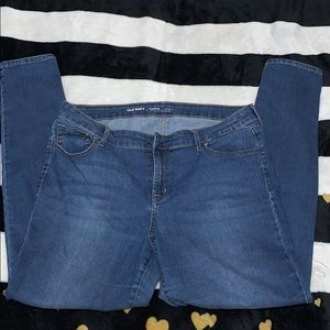 Old Navy super skinny mid-rise jeans
